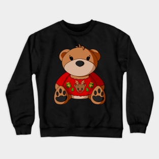 Ugly Christmas Sweater Teddy Bear Crewneck Sweatshirt